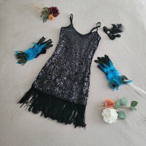 Black Forever 21 Sequin dress (Flapper Style)